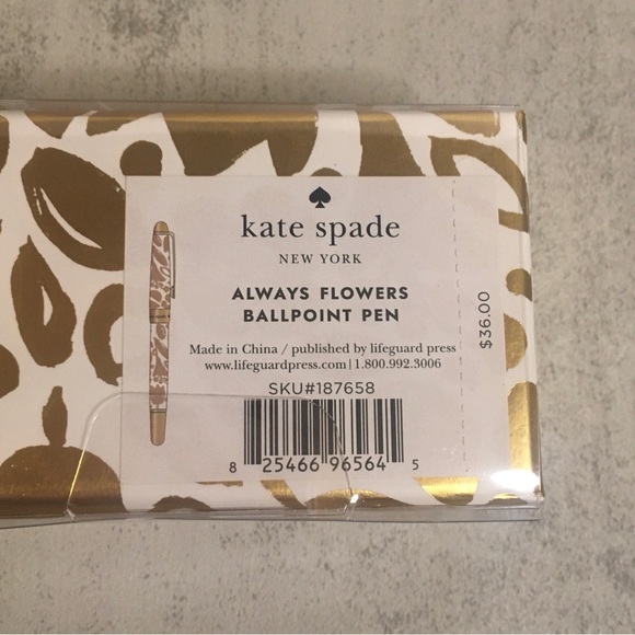 Kate Spade Always Flowers Ballpoint Pen - Picture 4 of 9